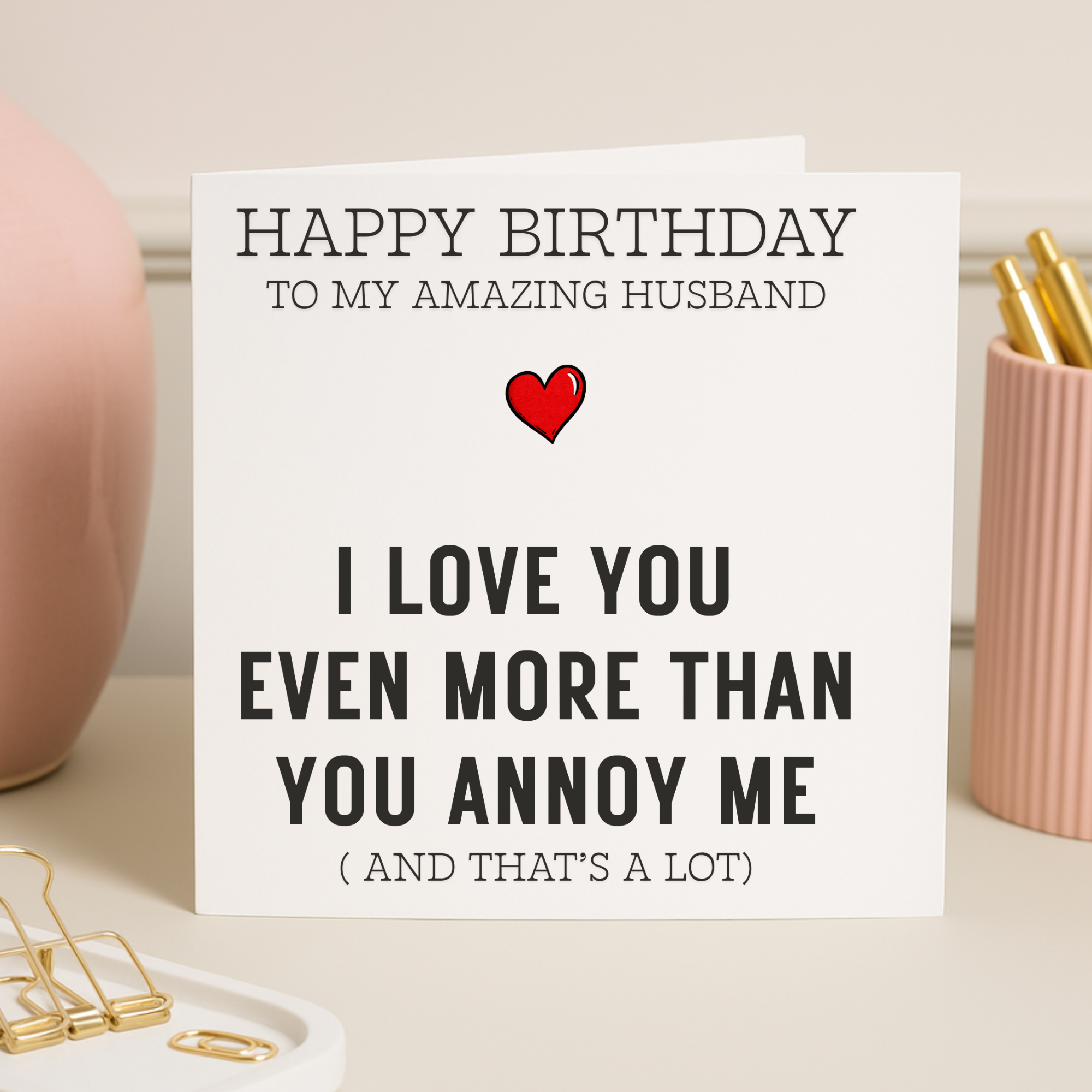 Husband Funny Birthday Card