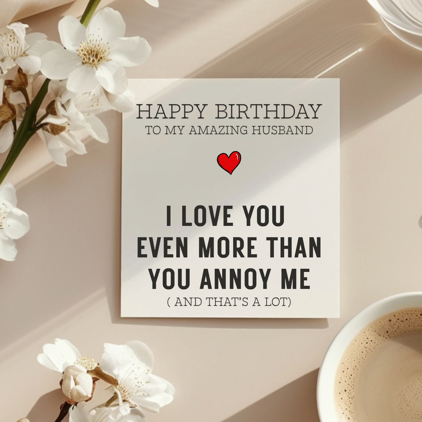 Husband Funny Birthday Card