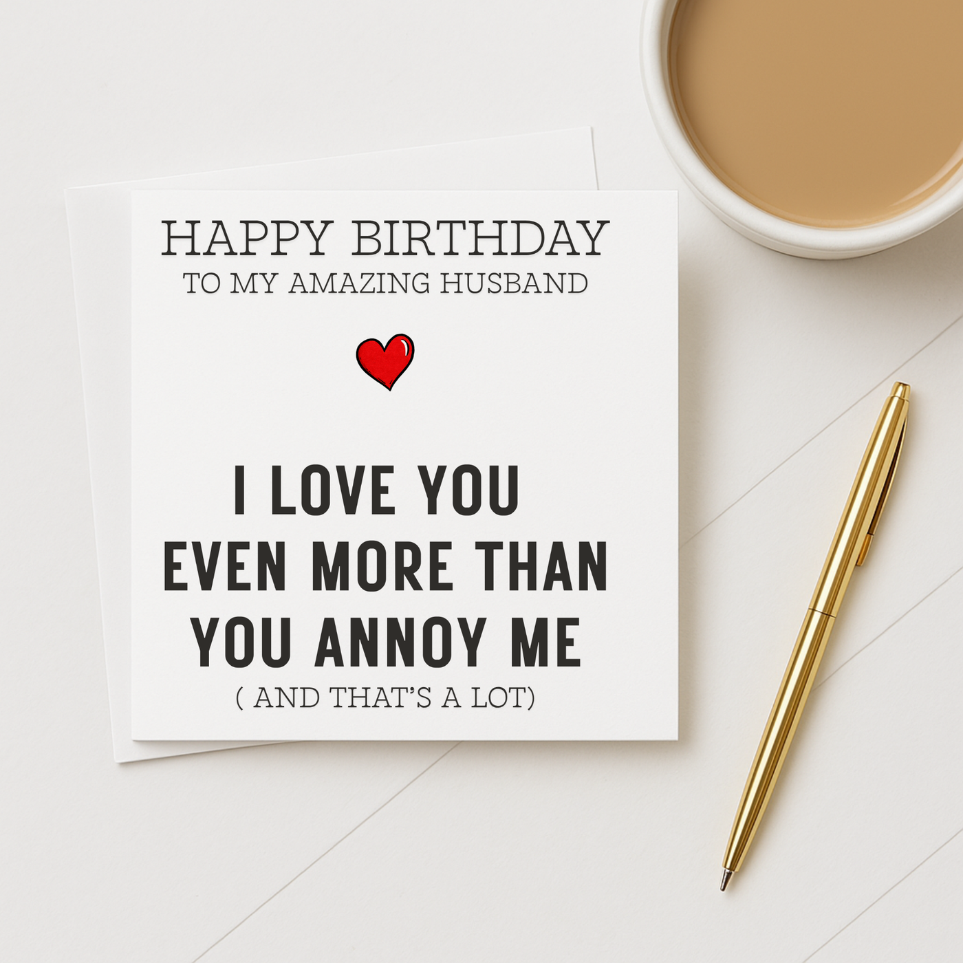 Husband Funny Birthday Card