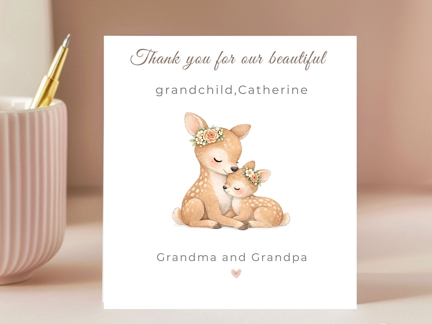 Thank You for Our Precious Grandchild Card