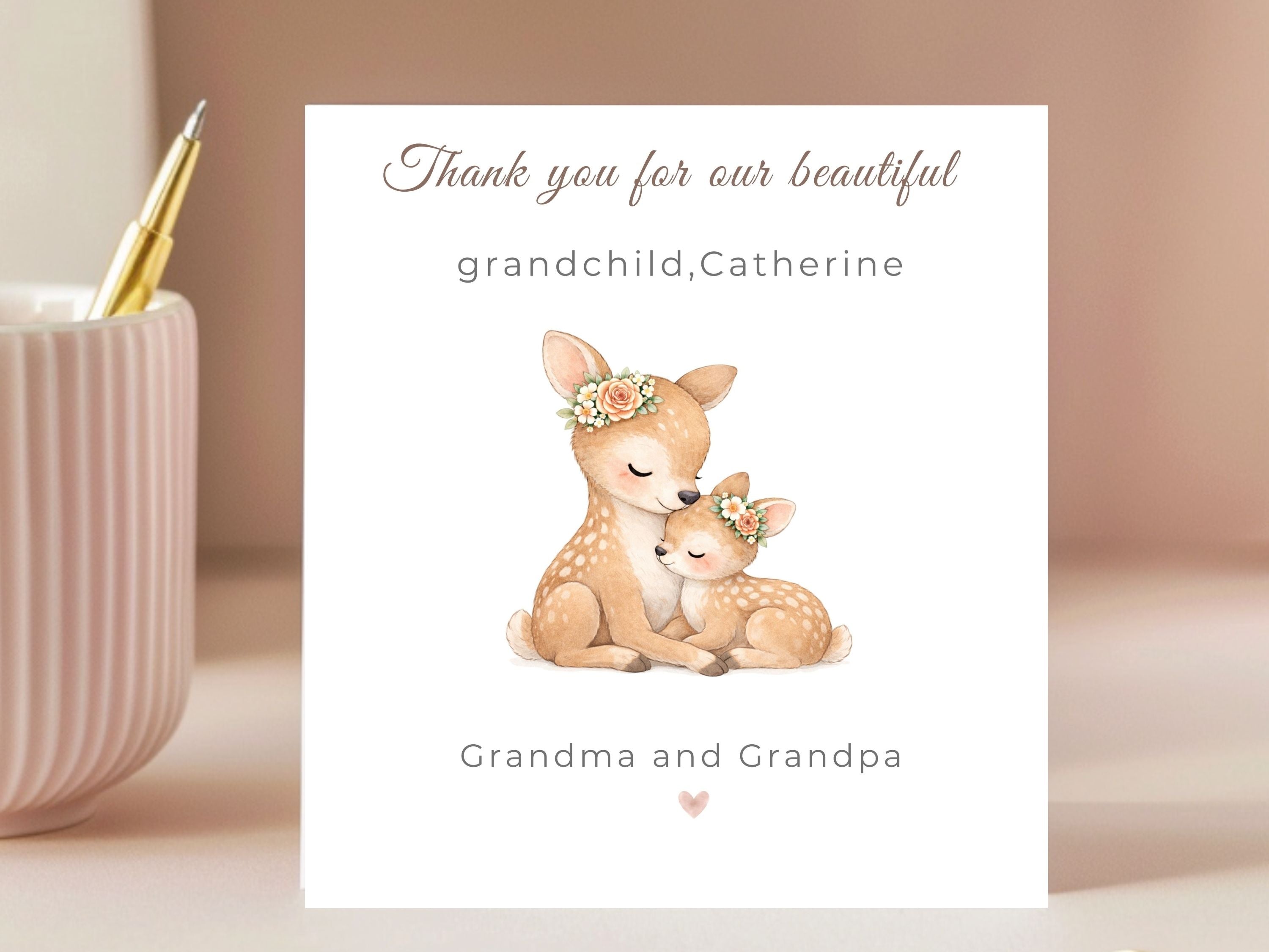 Thank You for Our Precious Grandchild Card