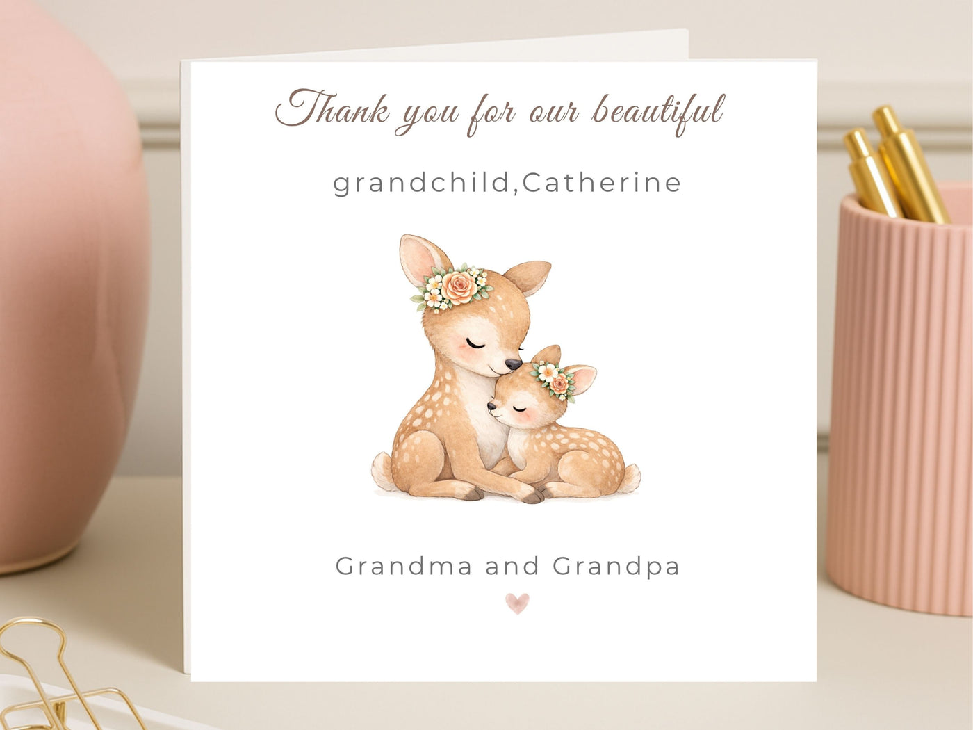 Thank You for Our Precious Grandchild Card
