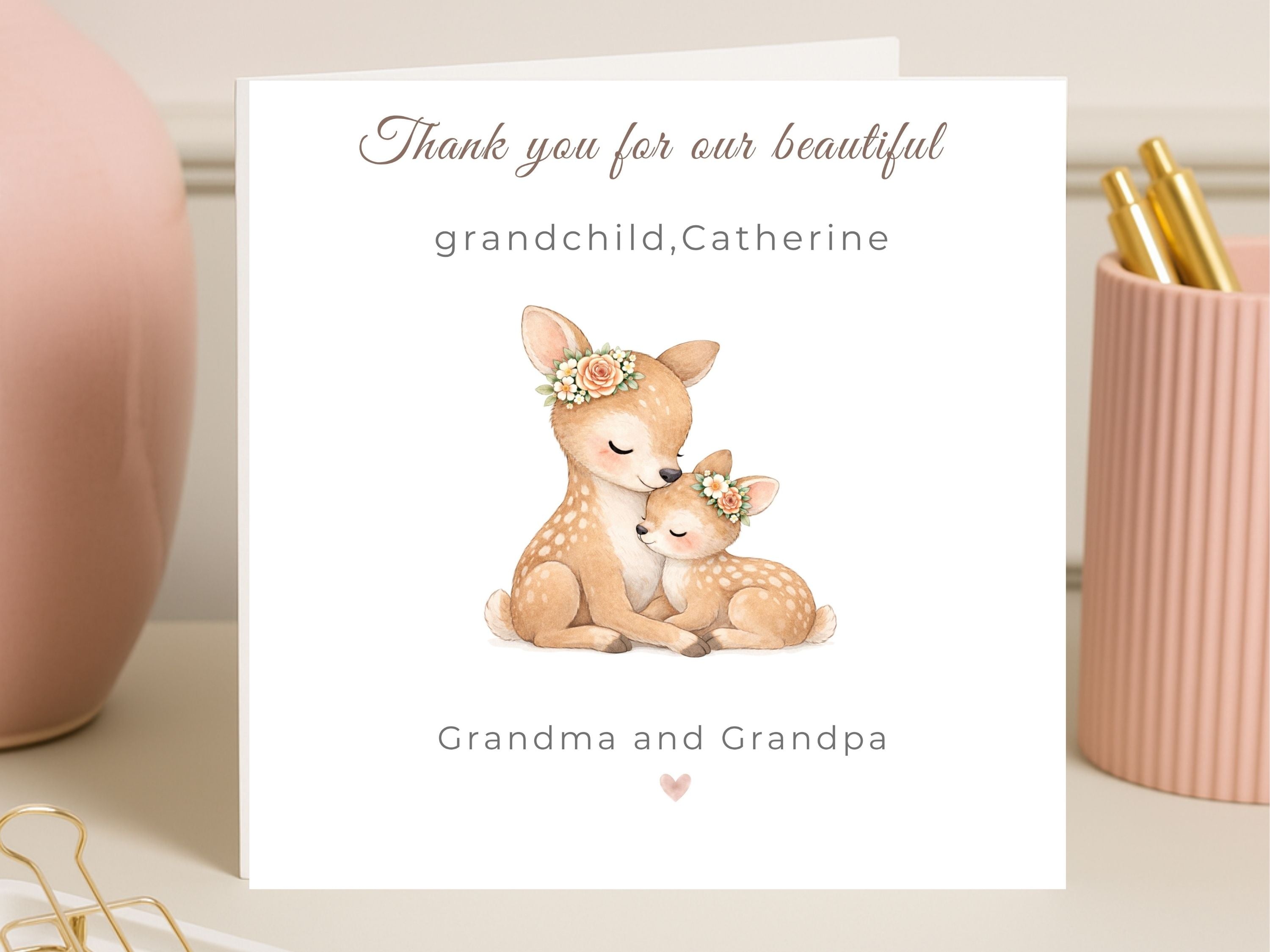 Thank You for Our Precious Grandchild Card
